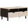 vidaXL Couchtisch mit Schubladen Weiß Mangoholz 80 x 54 x 40 cm