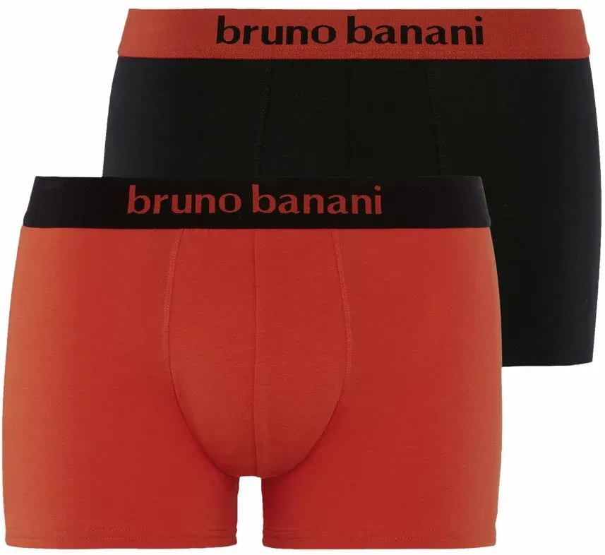 Bruno Banani Short 2Pack tomatenrot/schwarz XXXL - Größe:XXXL