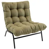 Lesli Living Relaxsessel "Zenzi Olive" anthrazit/olivgrün meliert