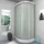 AcquaVapore D10-10M0 Fertigdusche 90 x 90 cm rechts Weiß Sicherheitsglas ESG