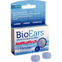 Bioears Silikon Ohrstöpsel antimikrobielle 6 St