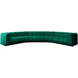 altdecor Wohnlandschaft modulares Sofa Lazro-U1 - 373x373x70 cm Grün
