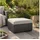 ALLIBERT Salta Hocker mit Sand Kissen | Stilvoller Gartenhocker in Rattanoptik