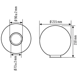 ESYLUX Monza Systemglas