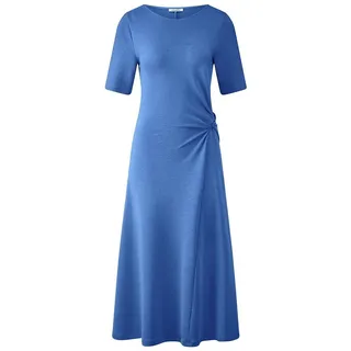 Jersey-Kleid Rundhals-­Ausschnitt Efixelle blau, 50