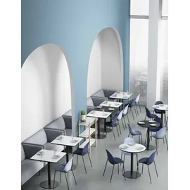 Paperflow Bistrotisch Mezzo 80 x 80 x 75 cm Weiß