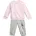 Essentials Baby-Jogginganzug clear pink/white 98