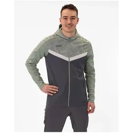 Jako Iconic Trainingsjacke mit Kapuze 852 anthra light/mintgrün/soft grey L