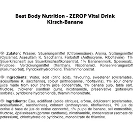 Best Body Low Carb Vital Drink Kirsch-Banane 1000 ml