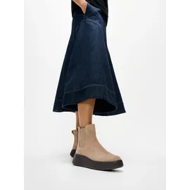 FitFlop F-Mode Suede Flatform, zweifarbig, elastisch, taupe, 36 EU