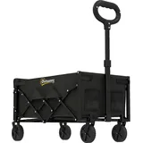Outsunny Bollerwagen 80L faltbar schwarz