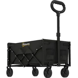 Outsunny Bollerwagen 80L faltbar schwarz
