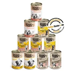 Dogs'n Tiger Dogs’n Tiger Adult Hundefutter, Nassfutter, Mixpaket Geflügel Liebe