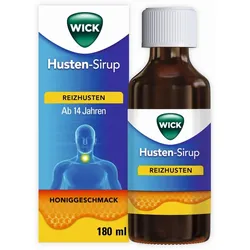 WICK Husten-Sirup gegen Reizhusten mit Honig 180 ml Sirup