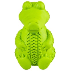 DUVO+ Spielknochen Hundespielzeug Rubber Krokodil grün