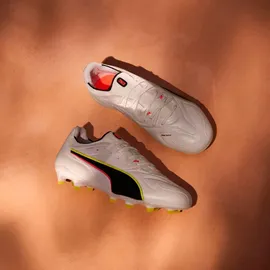 Puma King 20 Ultimate AG/FG Herren PUMA White/Glowing Red/Yellow Alert 43