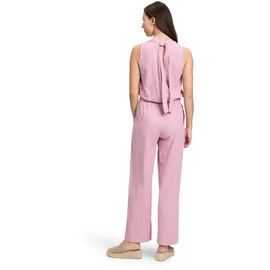 Cartoon Overall "Damen mit hohem Kragen", Damen, Gr. 34, Normalgrößen, lila (lilas), Obermaterial: 55% Leinen, 45% Viskose, tailliert, Rundhals, Overalls Overall, Design