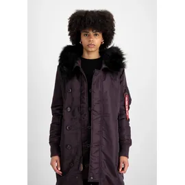 Alpha Industries Long Fishtail Jacke, Plum, S