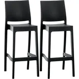 CLP Barhocker Maya 105 x 45 x 51 cm Schwarz