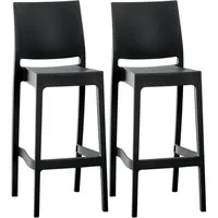 CLP Barhocker Maya 105 x 45 x 51 cm Schwarz