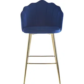 SalesFever Barhocker 2er-Set Dunkelblau