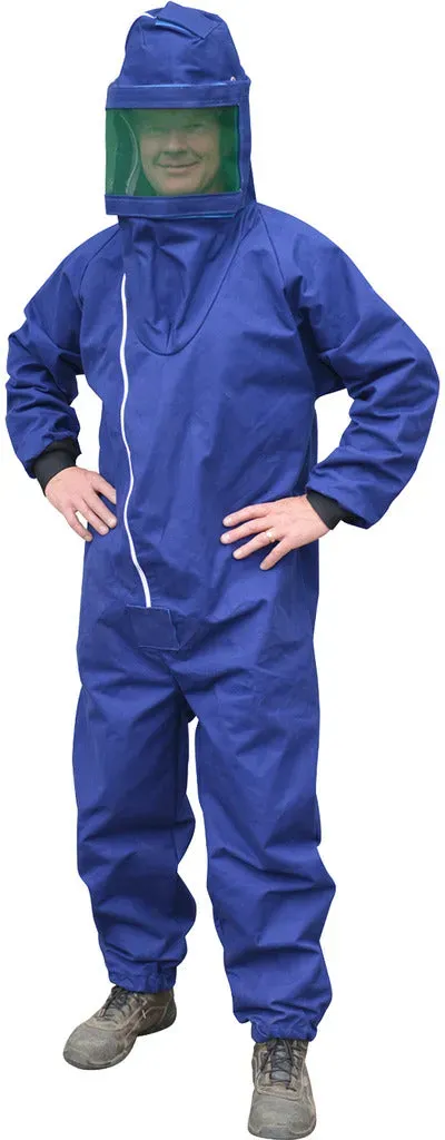 Wespen- und Hornissenschutzanzug inklusive Helm - blau - XL