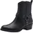 Marco Tozzi Damen Stiefeletten mit Absatz mit Blockabsatz Cowboy, Schwarz (Black), 38 EU