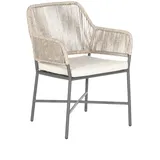 SonnenPartner Diningsessel Toulouse Aluminium mit Polyrope white-coral Relaxsessel Garten-Sessel - Sonnenpartner