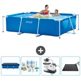 Intex Rahmenschwimmbecken rechteckig – 220x150x60 cm – Zubehör CB62 Blau No Size