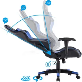 Mendler HWC-F84 Kunstleder Blau