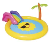 Sunny Island Planschbecken, Spielbereich 237 X 201 X 104 Cm, Mit Rutsche Und Sprinkler
