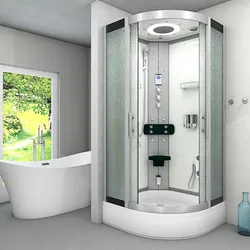Dampfdusche Duschkabine Sauna Dusche D58-50M3-EC 90x90 cm mit 2K Scheiben Versiegelung