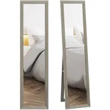 ComfortXL Standspiegel, Grau, Holzwerkstoff, 37x157x3.8 cm, Spiegel, Standspiegel