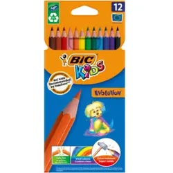 BIC Farbstiftetui Kids 12ST lang 82902914 Evolution