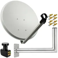 PremiumX 60cm hellgrau + Quad LNB