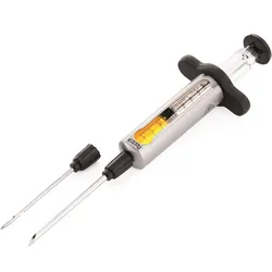 Marinadenspritze BBQ - hochwertiger Edelstahl - abnehmbare Nadel - 0,04l - inkl....