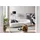 SalesFever Nierensofa Bouclé Stoff 3-Sitzer Weiß