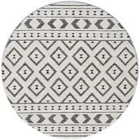 Carpet City Kurzflor Teppich Grau, Creme - 120 cm