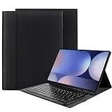 Cazy Tablet-Hülle mit Tastatur geeignet für Samsung Galaxy Tab S10 Ultra/Tab S9 Ultra 14.6 inch - QWERTZ Bluetooth Tastatur-Hülle - Schwarz