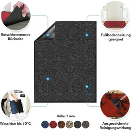 Karat Schmutzfangmatte Sky Anthrazit 80 x 120 cm