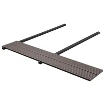 vidaXL Terrassendiele 14 x 220 cm braun