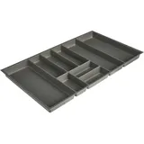 Nobilia Besteckeinsatz 90 x 4,9 x 50 cm Kunststoff grau