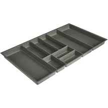 Nobilia Besteckeinsatz 90 x 4,9 x 50 cm Kunststoff grau