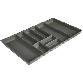 Nobilia Besteckeinsatz 90 x 4,9 x 50 cm Kunststoff grau