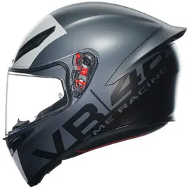 AGV K1 S Limit 46 Integralhelm - Matt Grau/Weiß/Schwarz / L