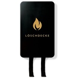 Nordic Flame Löschdecke schwarz/Gold N230