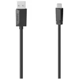 Hama Mini-USB-Kabel, Mini-B5-Stecker, USB 2.0, 480 Mbit/s, 1,50 m (00074260)