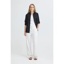 Oxmo OXAlfa Lockere Leinen-Mix-Hose Weiß 36