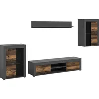 INOSIGN Wohnwand »Aosta, 4-tlg., bestehend aus: 2x Vitrine, Lowboard