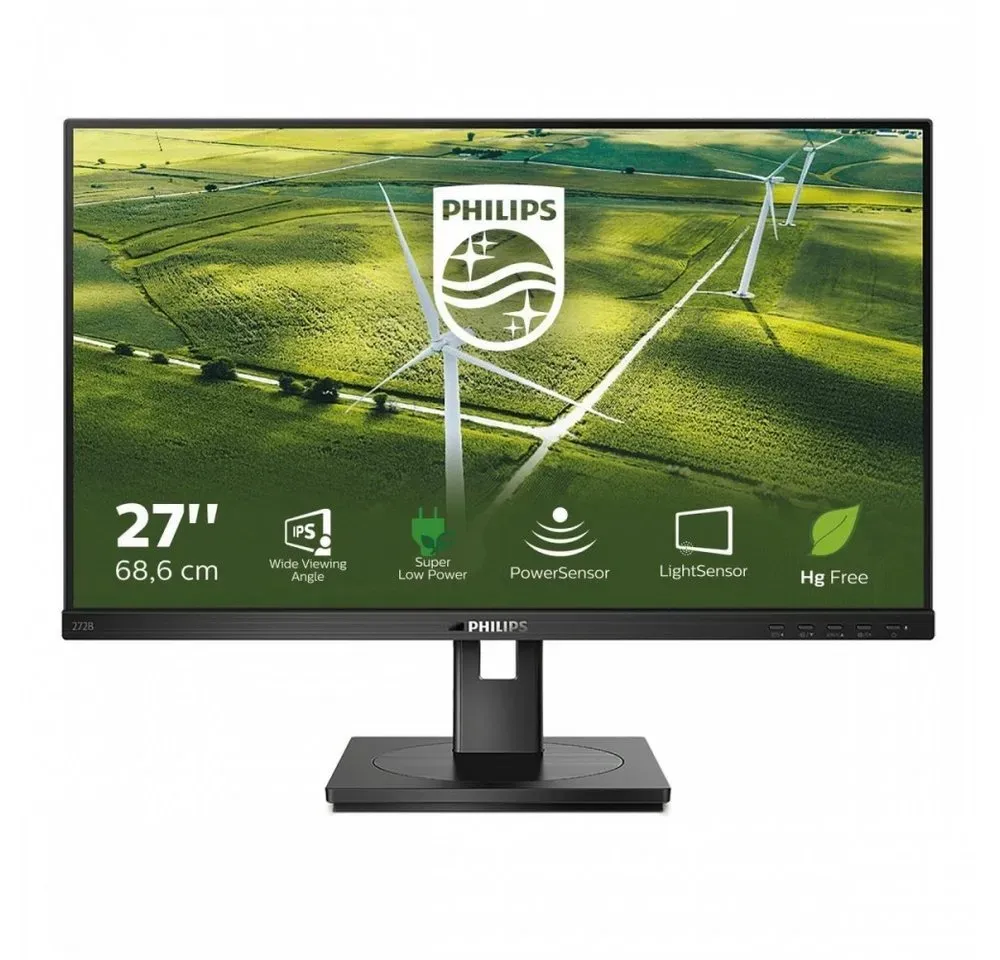 Philips Philips B-Line 272B1G 27" FHD IPS Monitor TFT-Monitor (1920 x 1080 px, FHD, 4 ms Reaktionszeit, IPS, Integrierte Lautsprecher vorhanden)